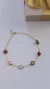 Pulseira zirconias coloridas semijoias ouro 18k - D’Veras