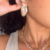 Brinco Chapeado Fabi banho de ouro 18k