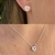 Imagem do Conjunto coração Cristal prata 925