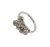 Piercing argola dupla borboleta Prata 925