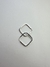 Argola quadrada 20 mm prata 925 - comprar online