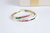 Bracelete cravejado colors banho de ouro - comprar online