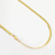 Corrente laminada banho de ouro 18k - comprar online