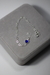 Pulseira coração azul
