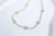 Colar rivieira cristal florescer banho de ouro - comprar online