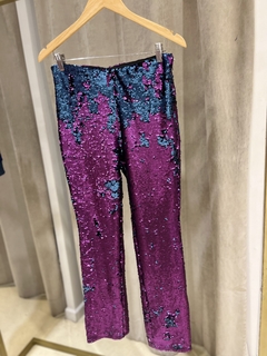 Pantalón lentejuelas bifaz