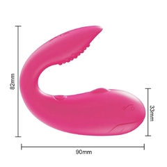 Vibrador com Estimulador na Ponta e Controle Via App com 10 Modos de Vibração - comprar online