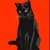 T-SHIRT OFF VERMELHO + GATO PRETO 7 - comprar online