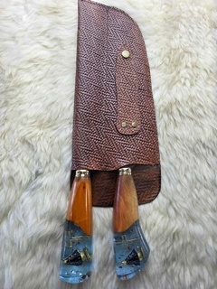 Kit Churrasco – Faca + Garfo - Cutelaria Fio de Ouro