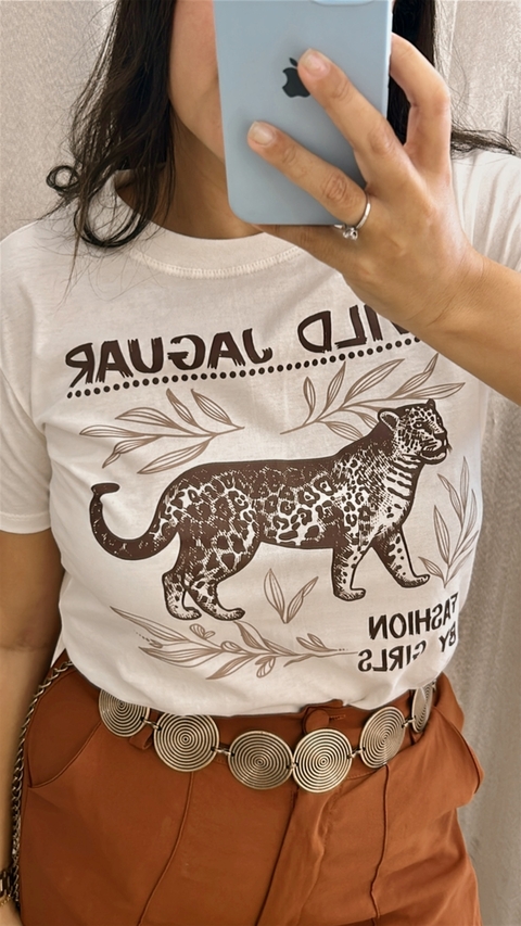 T-shirt leopardo