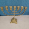 Candelabro Menorah (7 velas) em bronze,