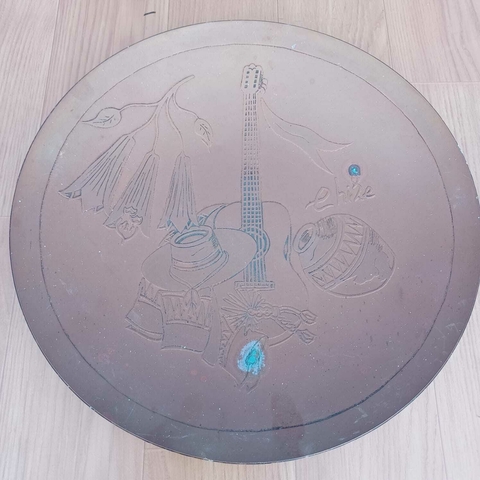 Prato em cobre do Chile