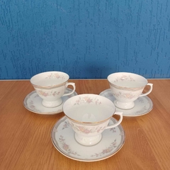 Belíssimo jogo para café em porcelana Schmidt - comprar online