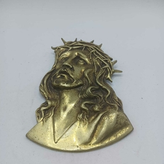 Lindissima imagem da face de Cristo em Bronze para parede - comprar online