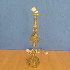 Grande base de abajur em rico bronze