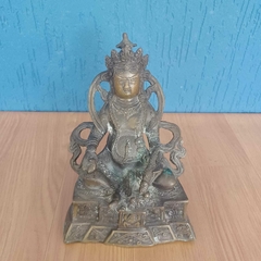 Estátua antiga em bronze – Kubera / Dzambala, Deus da Riqueza