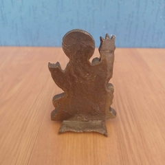 Escultura em bronze maciço representando o deus hindu Shiva em posição de meditação - comprar online