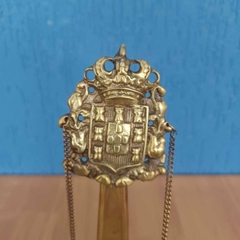 Raro lampião a óleo em bronze maciço - comprar online