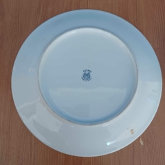 Prato decorativo de porcelana esmaltada com brasão da cidade de La Coruña - Kombina Antiguidades – Tesouros Raros e Peças de Colecionador