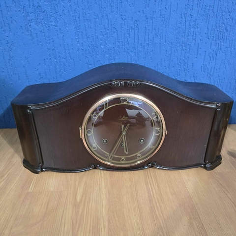 Relógio de mesa alemão Silco estilo "Napoleon Hat"