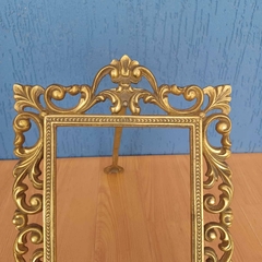 Porta-retrato antigo com moldura em bronze ricamente trabalhado - Kombina Antiguidades – Tesouros Raros e Peças de Colecionador