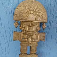 Faca cerimonial Inca em bronze com iscrição de PERU - comprar online