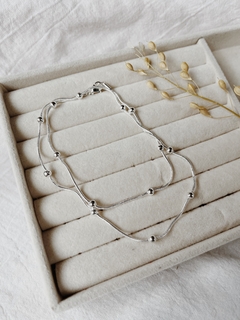 Cadenita Ambar acero blanco - comprar online
