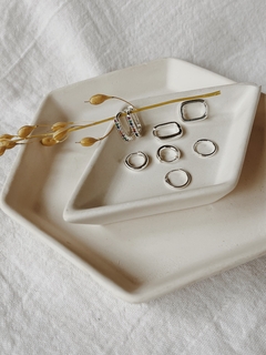 Argollita mini gruesa plata - Corinna accesorios