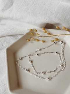 Cadenita Ursula acero blanco - comprar online