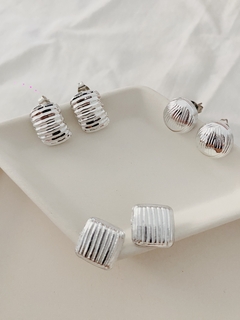 Aros Franchesca plateados - comprar online