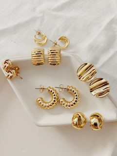 Aros Franchesca dorados - comprar online