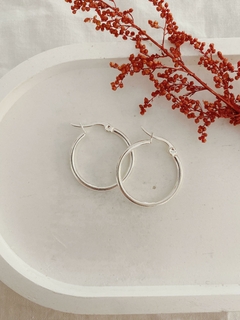 Argollas normal plateadas