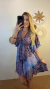 Vestido Indiano curto com mangas na internet
