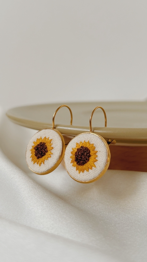 Brincos Girassóis