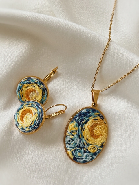 Conjunto Noite Estrelada de Van Gogh