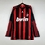 Camisa De Manga Comprida Retrô Do Ac Milan - 08/09