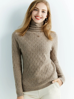 Blusa de lã gola alta para o inverno - Smart Living Store