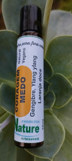 Coragem - Blend de Óleos Essenciais Roll-On 10ml Pronto para uso - Natureza e Cura