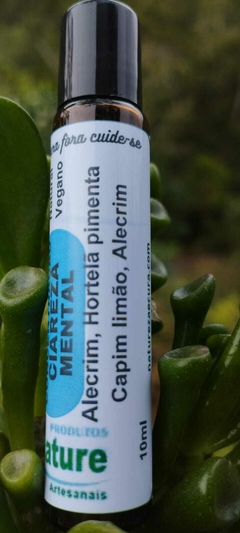 Concentração clareza mental - Blend de Óleos Essenciais Roll-On 10ml Pronto para uso na internet
