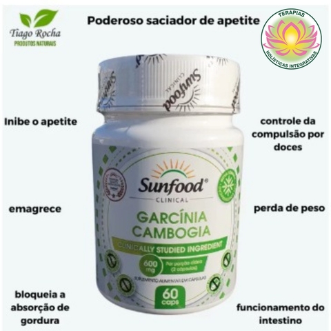 Saciador de apetite Garcinia Camboja 600mg