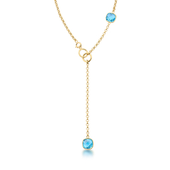 colar em ouro 18k com topázio

