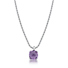  colar em ouro 18k com ametista
