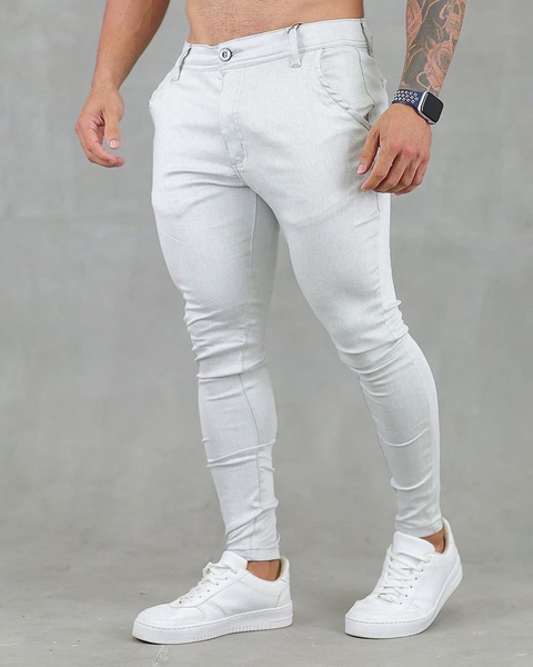 CALÇA ALFAIATARIA CINZA CLARO