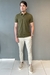 CAMISA GOLA POLO SLIM RAGLAN VERDE - comprar online