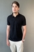 CAMISA GOLA POLO SLIM RAGLAN PRETA - loja online
