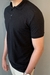 CAMISA GOLA POLO SLIM RAGLAN PRETA na internet