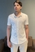 CAMISA SOCIAL M/C SLIM TEXTURA OFF - comprar online