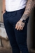 CALÇA ALFAIATARIA COS ITALIANO SARJA COM ELASTANO AZUL MARINHO - comprar online