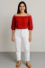 Calça Mom Branca - comprar online