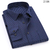 Otima para uma ocasiões Camisa casual de manga comprida para negócios masculino, listrada clássica, ve - VENDAS EXPRESS